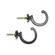 thumbnail image 1 of 2Pcs Curtain Tieback Hooks Heavy Duty Metal Ball End Tie Back Hooks Curtain Hold Back Hooks silver, 1 of 5