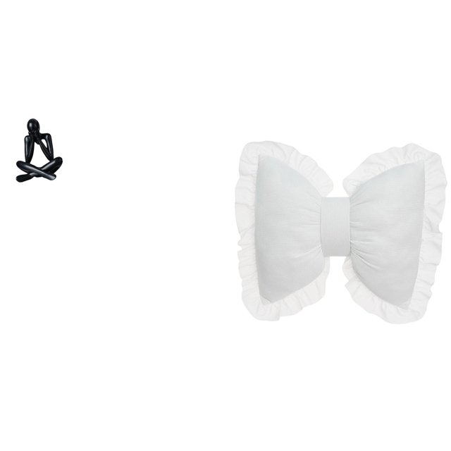 Figura de escritorio,Escultura abstracta de pensador para decoración de oficina y hogar.,Cojín con lazo bonito,Almohada con forma de lazo,bonito cojín decorativo con lazo,Funda de almohada