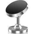 thumbnail image 1 of Dual Magnetic Phone Mount Holder, Universal Hands-Free Phone Holder for Gym with 360 Degree Angle Adjustable, Strong Magnet Compact Size for Recording and Videos While Working Out, 38mm Silver, 1 of 5