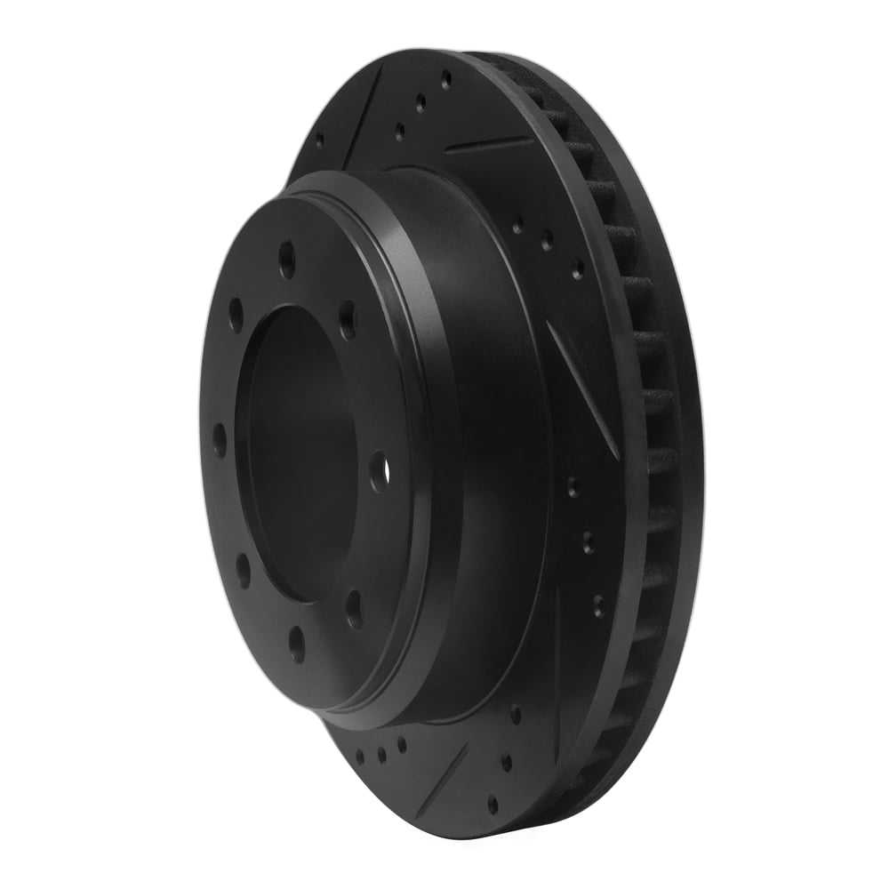 Dynamic Friction Company 633-54208L DFC Brake Rotor - Drilled And Slotted - Black