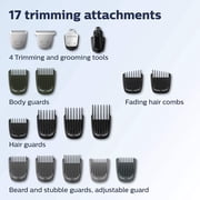 Philips Norelco Multigroom Series 5000 (MG5750/49) 18 Piece, Beard Face, Hair, Body Hair Trimmer For Men - No Blade Oil