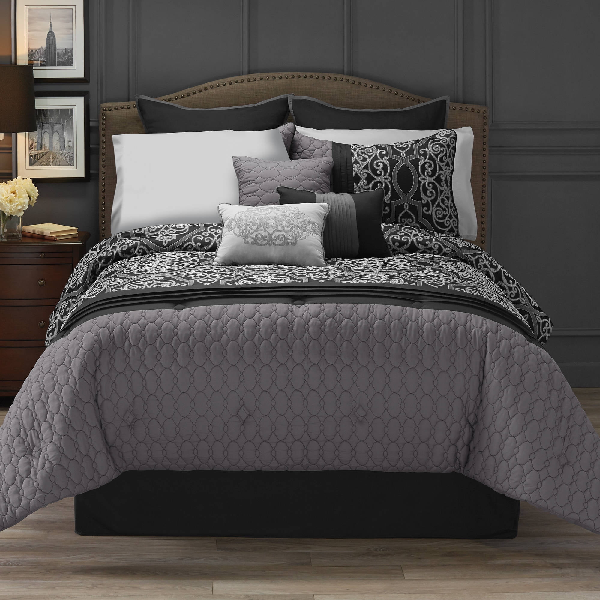 Hotel Style 11 Piece Bedding Comforter Set Collection