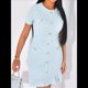 thumbnail image 4 of Vestido de Mujer de Corta, Elegante, para Boda, Cóctel, Ajustado, Midi, con de . Azul XL, 4 of 7