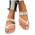 thumbnail image 5 of Mostsola Flip Flops for Women Casual Sandals Slip on Flats Shoes Lightweight Slides Fashion Slippers, 5 of 8