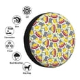 thumbnail image 4 of Naloa Hippopotamus PVC Leather Spare Tire Wheel Cover Spare Tire Cover, for Car Truck SUV Camper Trailer Universal Fit(14-17in)-17 inch, 4 of 6