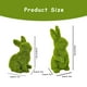 thumbnail image 3 of Decoración de conejito de Pascua, conejitos flocados, conejitos de musgo, decoración de primavera, figuras de conejo de resina para mesa, escritorio, decoraciones de Pascua (pequeño-2 unidad, 3 of 5