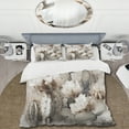 thumbnail image 2 of Designart "Desert Cactus in Cream" Floral Cactus Bedding Covert Set - Cactus Cream Floral Bed Set With 1 Sham, 2 of 6