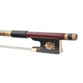 thumbnail image 2 of Solid Brazilwood 4/4 Full Size Violin Fiddle Bow Bien equilibrado Circle Style Ebony Frog Abanopi Arco de violín, 2 of 7