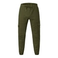 thumbnail image 5 of TBWNWG Men's Cargo Pants Solid Trousers - Pocket Leisure Four Tooling Style for Everyday Wear,Size 2XL, 5 of 7