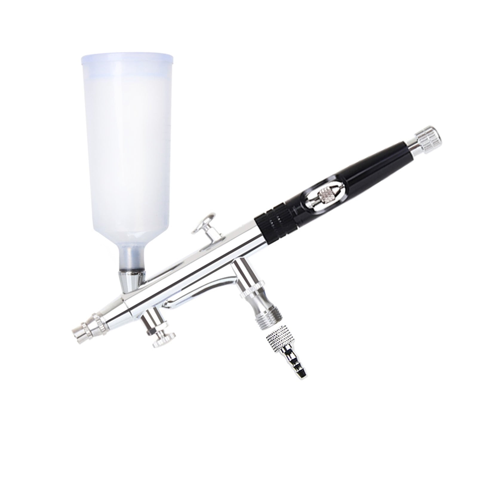Dual Action Airbrush Gun 20 40CC 0.3MM Spary Pen Clean Kit Hose Black Red Blue Color ,Versatile applications