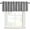 Black, White, Charcoal, variant on Valances for Windows, Striped Black White Light Filtering Window Treatment Valances for Living Room/Bedroom/Bathroom Windows, Farmhouse Line Stripes Classic 42"x 12" Rod Pocket Kitchen Curtains