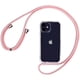 thumbnail image 1 of Funda dura transparente con cordón de collar cruzado para iPhone, cubierta suave transparente para iPhone 14 13 12 MiNi 11 Pro Max XS XR X 8 7 Plus SE 3 Fivean unisex, 1 of 2