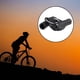 thumbnail image 4 of 1 par de empuñaduras para manillar de bicicleta de montaña, de goma suave, color negro, 4 of 9