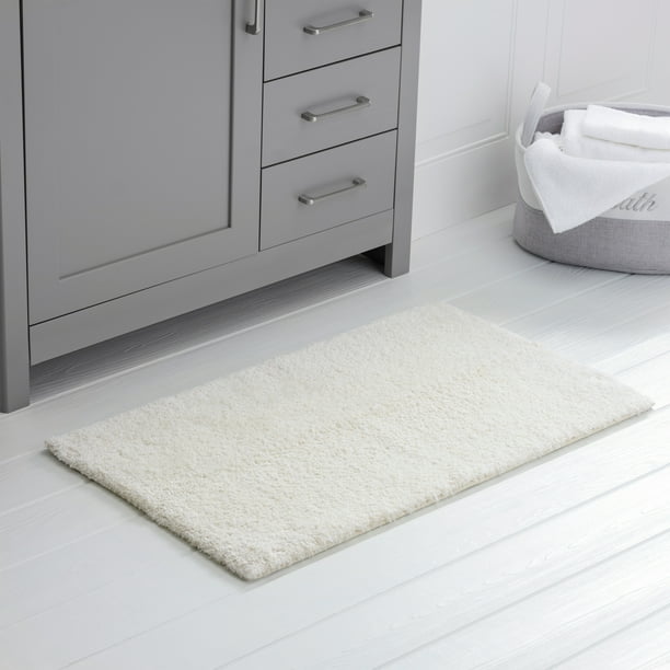 Better Homes and Gardens Thick and Plush Bath Rug, 20 x 34, Papyrus