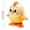 thumbnail image 2 of Wind Up Interactive Jumping Chicken Toy Cute Animal Novelty For Kids Home Travel Entertainment, 2 of 3