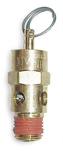 125 psi CONTROL DEVICES ST25-1A125 Air Safety Valve,1/4 In Inlet 