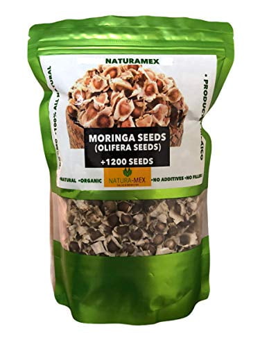 NaturaMex Moringa OLEIFERA Seeds 1200+ Semillas de Fresh & Natural 100% No GMO, Product of Mexico Walmart.com