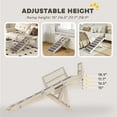 thumbnail image 4 of PawHut Dog Ramp for Couch, Folding Pet Ramp, 4 Adjustable Height from 15" to 19", Pet Step with Safety Side Rails for Small to Large Dogs, 4 of 9