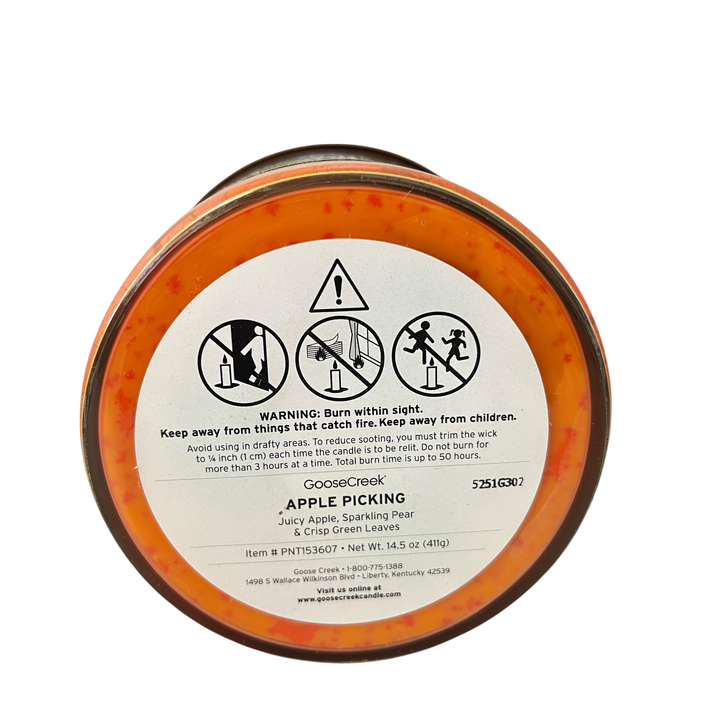 Goose Creek Apple Picking Scented 3 Wick Candle 14.5 oz