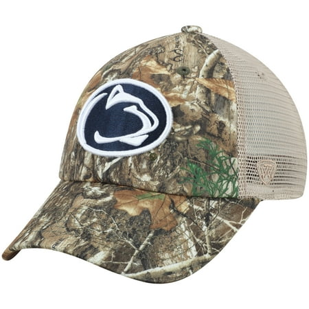 Penn State Nittany Lions Top of the World Acorn Trucker Snapback Hat - Realtree Camo - OSFA