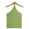 thumbnail image 6 of Sngxgn Womens V Neck Camisole Tank Top Strap Sleeveless T Shirt Casual Loose Vest Blouse(Green,L), 6 of 8