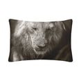 thumbnail image 3 of MKHERT Wild African Lion Pillowcase Pillow Protector Cushion Cover 20x30 inch,Set of 2, 3 of 3