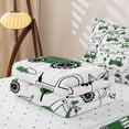 thumbnail image 5 of Erosebridal Dino Engineering Vehicle Zipper Full Size Comforter Sets with Fitted Sheet and 2 Pillowcases for Boys Men, Simple Tree Print Zipper Bedding Set, Reversible, 4 Pieces, 5 of 7
