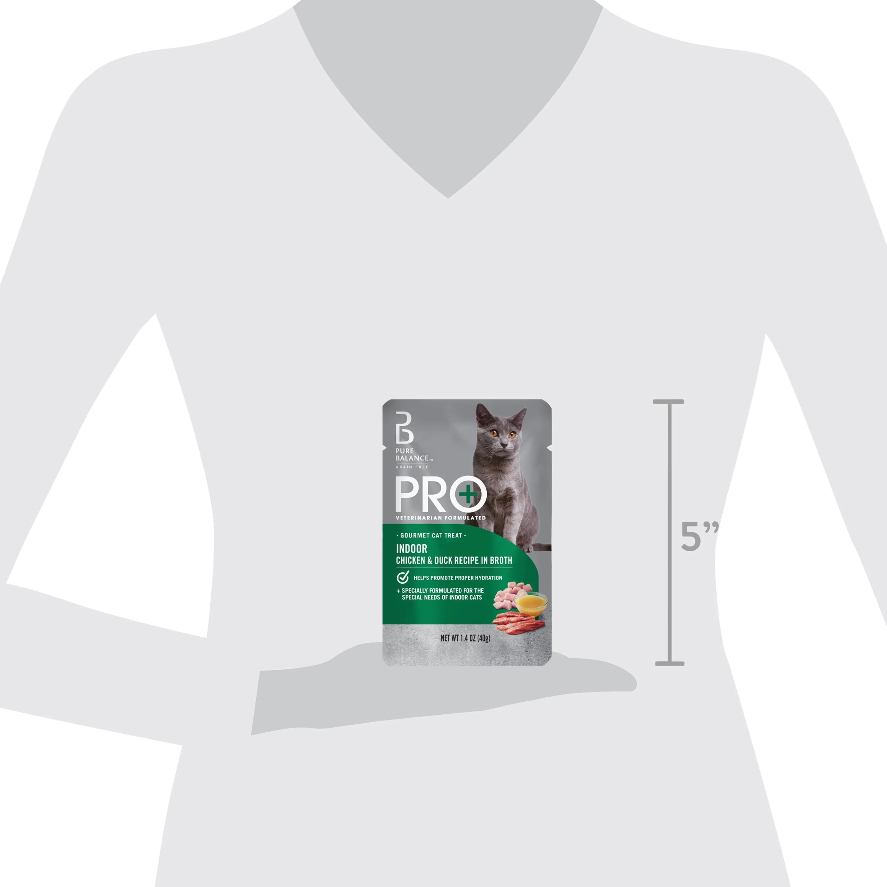 (6 pack) Pure Balance Pro+ Indoor Chicken & Duck Recipe in Broth, 1.4 oz