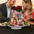 thumbnail image 7 of Valentine's Day Decorations Valentine's Day Fairy Flower House Couple Acrylic 2D Statue Collection 1Pcs Anniversary Wedding Valentine's Day Figurine Gifts Home Table Ornaments, 7 of 7