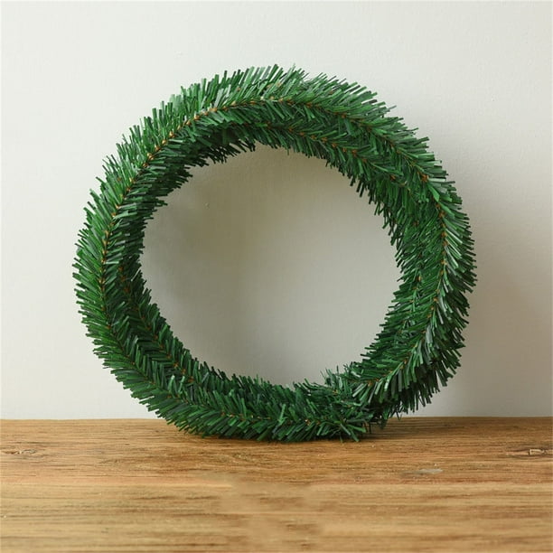 1 Paquete de Navidad Especial Norfolk Rattan 550CM Artificial Falso Verde Guirnaldas para Decoración Interior de Hogar Xmas Holiday, Ramas de sauce de Navidad decoraciones 6cm