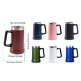 thumbnail image 3 of Yuarrent Taza de vacío a prueba de fugas, lavable, antideslizante, reutilizable, aislamiento térmico, 709ml, botella de agua de repuesto para oficina Suministros térmicos Negro Yuarrent HA074472-04, 3 of 6