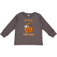 thumbnail image 3 of Inktastic Happy Halloween Kittens in Pumpkin Boys or Girls Long Sleeve Toddler T-Shirt, 3 of 5
