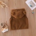 thumbnail image 3 of Frostluinai Toddler Polar Fleece Sleeveless Vest Jacket Sherpa Hoodies Cute Bear Sweater Zipper Warm Fall Winter Outwear, 3 of 8