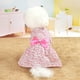 thumbnail image 3 of Vestido de perro: vestidos de princesa floral para cachorros, vestido de perro con lazo, falda tutú, ropa de verano fina y linda para mascotas, ropa para perros pequeños, medianos, gatos, gatitos, vestido de flores para perros, disfraz de perrito MFZFUKR CZCW-ZC420-2, 3 of 8