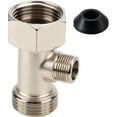 thumbnail image 2 of Bidet T Adaptador 7/8 "x7/8 "x3/8" Adaptador de 3 vías o conector en T con junta Grifo del inodoro Ducha Splitter Cabeza Bidet Accesorio para RV y el hogar desviador de inodoro manguera de montaje, 2 of 6