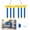 Yellow, variant on Reflective Drop Stick Challenge Game Set, 2026 Upgrade Hand Eye Coordination Training Catching Sticks Game Reaction Training, 3 Adjustable Speed Modes Catching Sticks Games