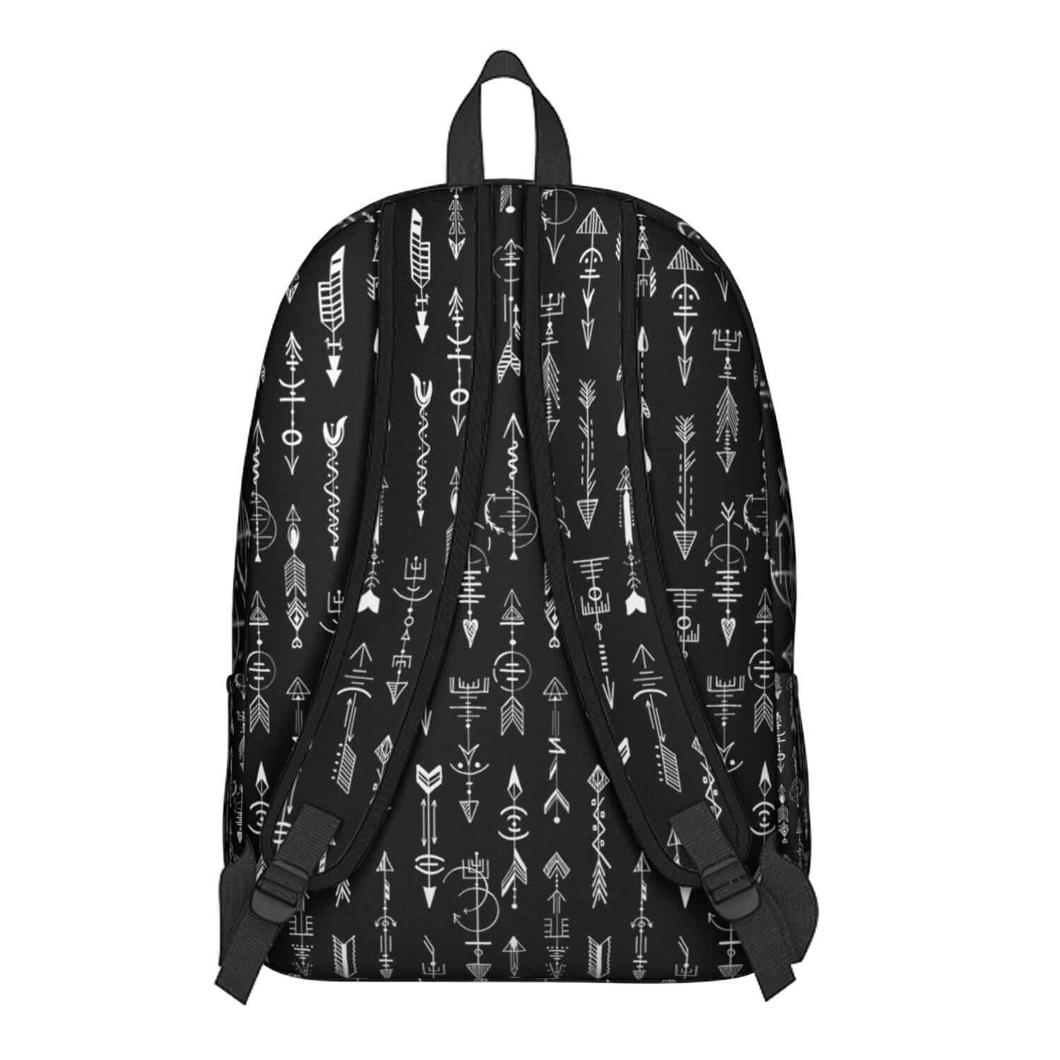 Floral Pattern Laptop Backpack for Girls, Boho Chic School Bag with Double Zipper and Large Capacity Compartments