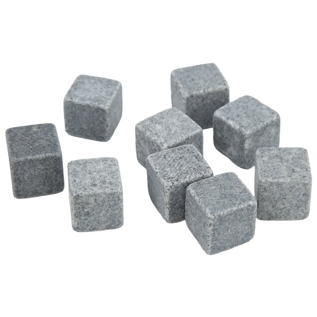 Piedras para whisky, piedras para whisky de 2 cm, juego de regalo de piedras para whisky de granito, piedras para whisky de rendimiento sólido