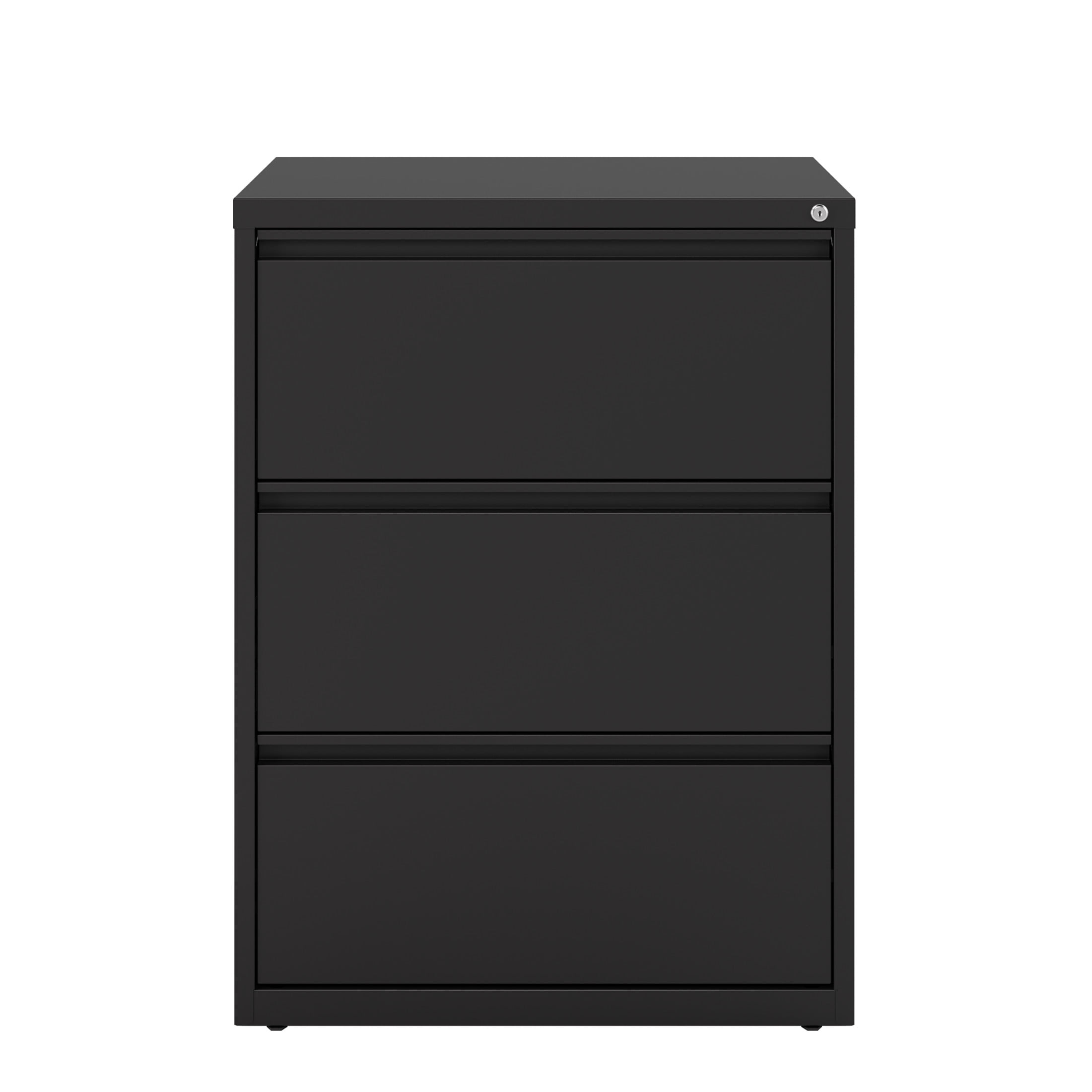 Hirsh 30 Inch Wide 3 Drawer Metal Lateral File Cabinet for Home and Office, Holds Letter, Legal and A4 Hanging Folders, Black