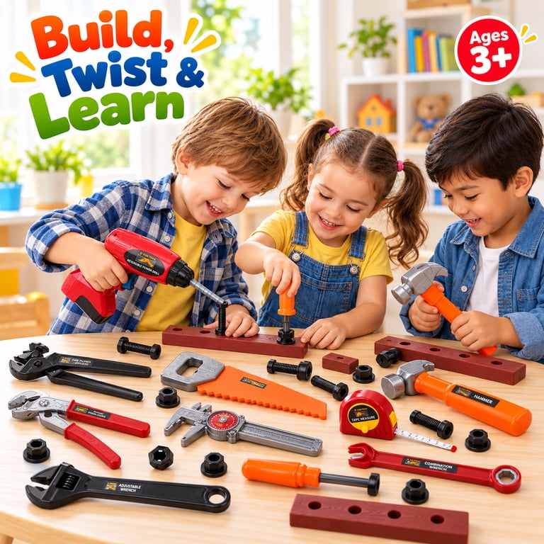 Blue Block Factory 26-Piece Kids Pretend Tool Set photo 4