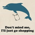 thumbnail image 2 of CafePress - Dolphins Plastic Bags Shirt F Tote Bag - Unisex Canvas Tote Bag, Beige, 1-Piece, 2 of 6