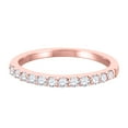 thumbnail image 2 of Mauli Jewels Rings for Women 1/2 Carat Diamond Wedding Band prong 10k Rose Gold, 2 of 5