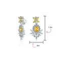 thumbnail image 4 of Bling Jewelry Womens Vintage Art Deco Clip-On Earrings with Simulated Gemstone CZ Chandelier Design, 4 of 5