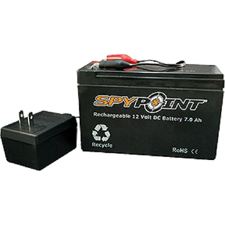 spypoint rechargeable charger battery 12v gg telecom batt volt ah ac