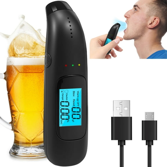 Police Alcohol Meter Easy to Use High Precision LED Display Alcohol Tester for Personal and Professional Use