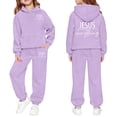 thumbnail image 3 of MuXiKeJi Clothes 4t girls red valentine outfit,Kids Sets Clothing for Girls Toddler Cartoon Print Comfortable Hooded Sweatshirt and Jogger Sweatpants Clothing Cute 2 Piece Outfits, 3 of 6