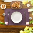 thumbnail image 3 of Sm:)e Purple Placemats 12 x 18 Inch Set of 4, Seasonal Washable Kitchen Dining Table Decoration for Home Party, 3 of 7