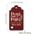 thumbnail image 5 of Inkdotpot Real Rose Gold Foil Hugs And Kisses From The New Wedding Tags Favor Hang Paper Tags 50 Pieces, 5 of 6