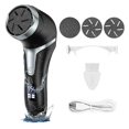 thumbnail image 1 of Electric Callus Remover with Digital Display & Vacuum Suction, Rechargeable Foot Scrubber for Home Spa & Travel White/, 1 of 5
