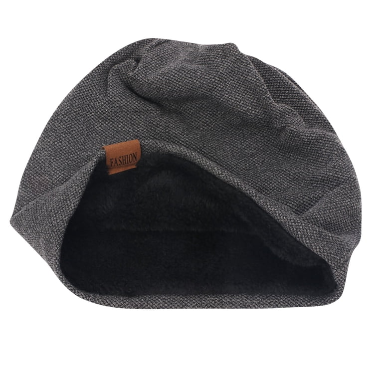 Helii Fleece Lined Slouchy Beanie Hat for Men Women, Winter  display picture 3